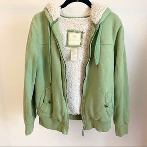 green tea fluffy jacket